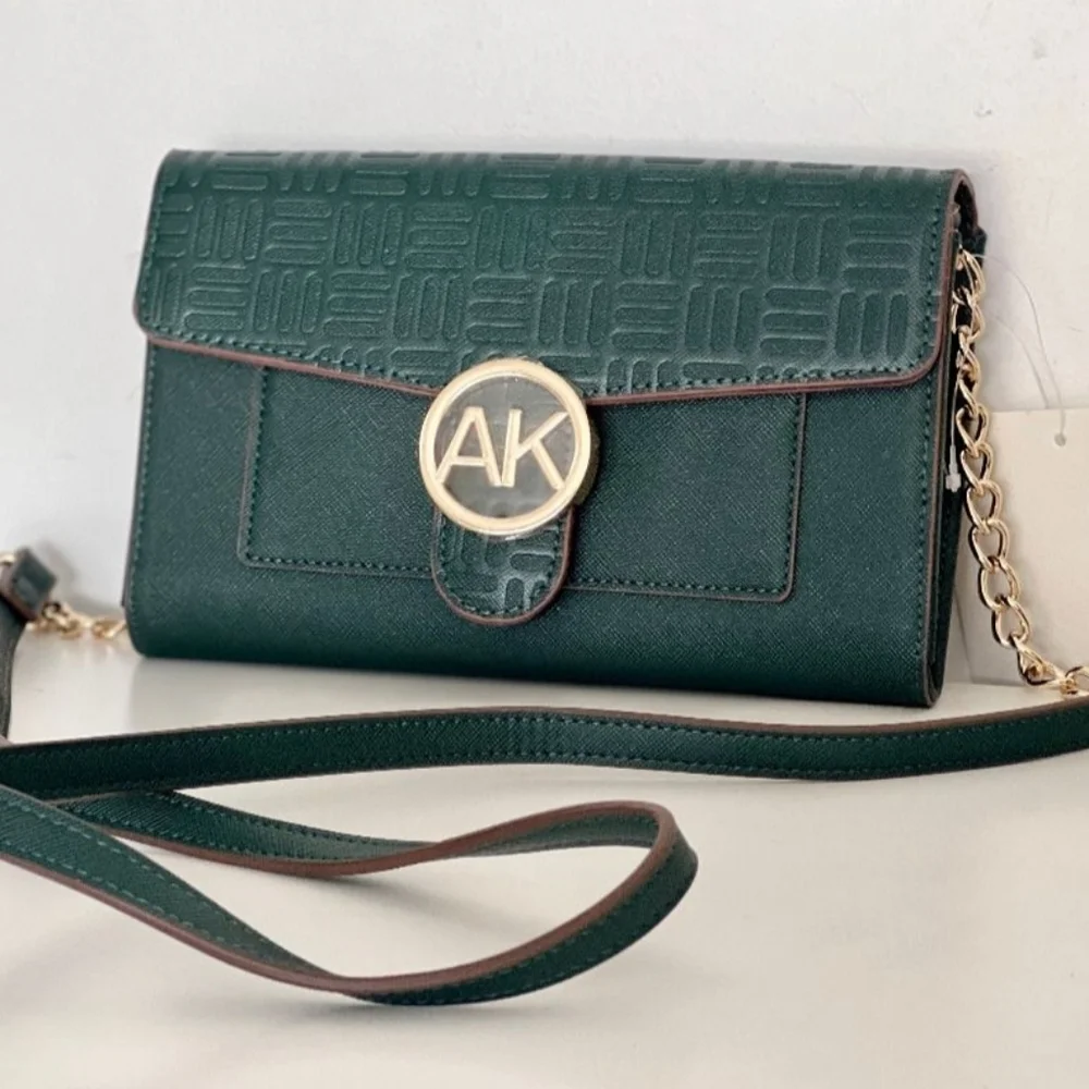 Anne Klein Logo Wallet On a Chain Crossbody NWT